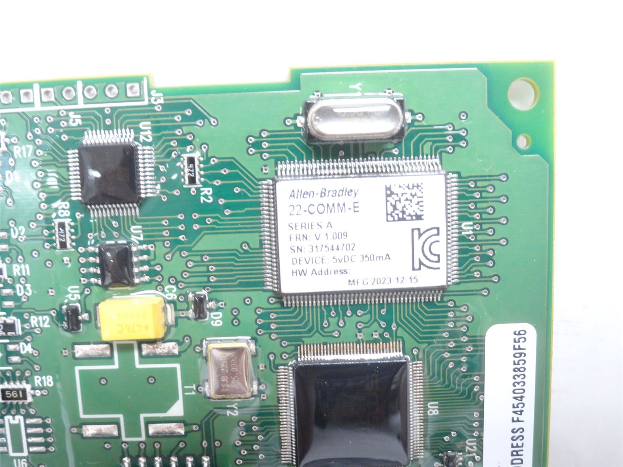 Allen-Bradley 22-COMM-E; EtherNet/IP Communication Adapter