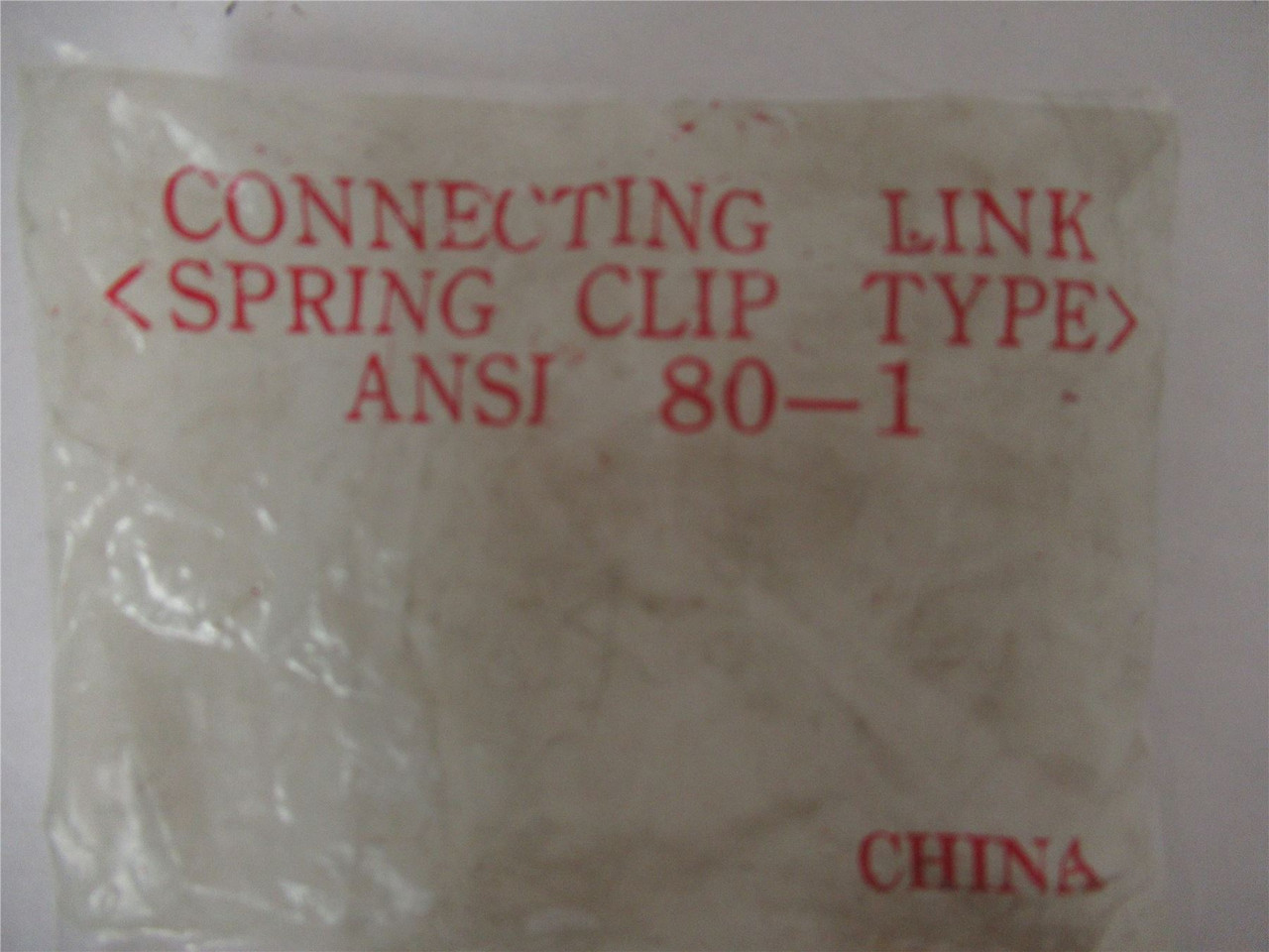 MFG ASNI 80-1; Connecting Link Spring Clip Type