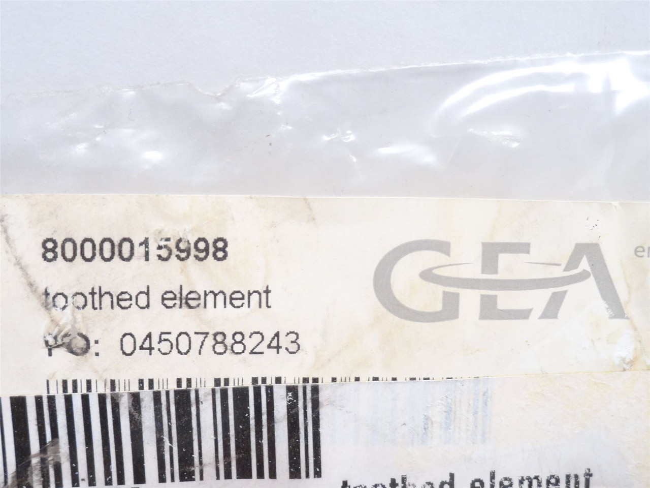 GEA 8000015998; Timing Gear Belt; 64 Tooth; 1" Belt Width