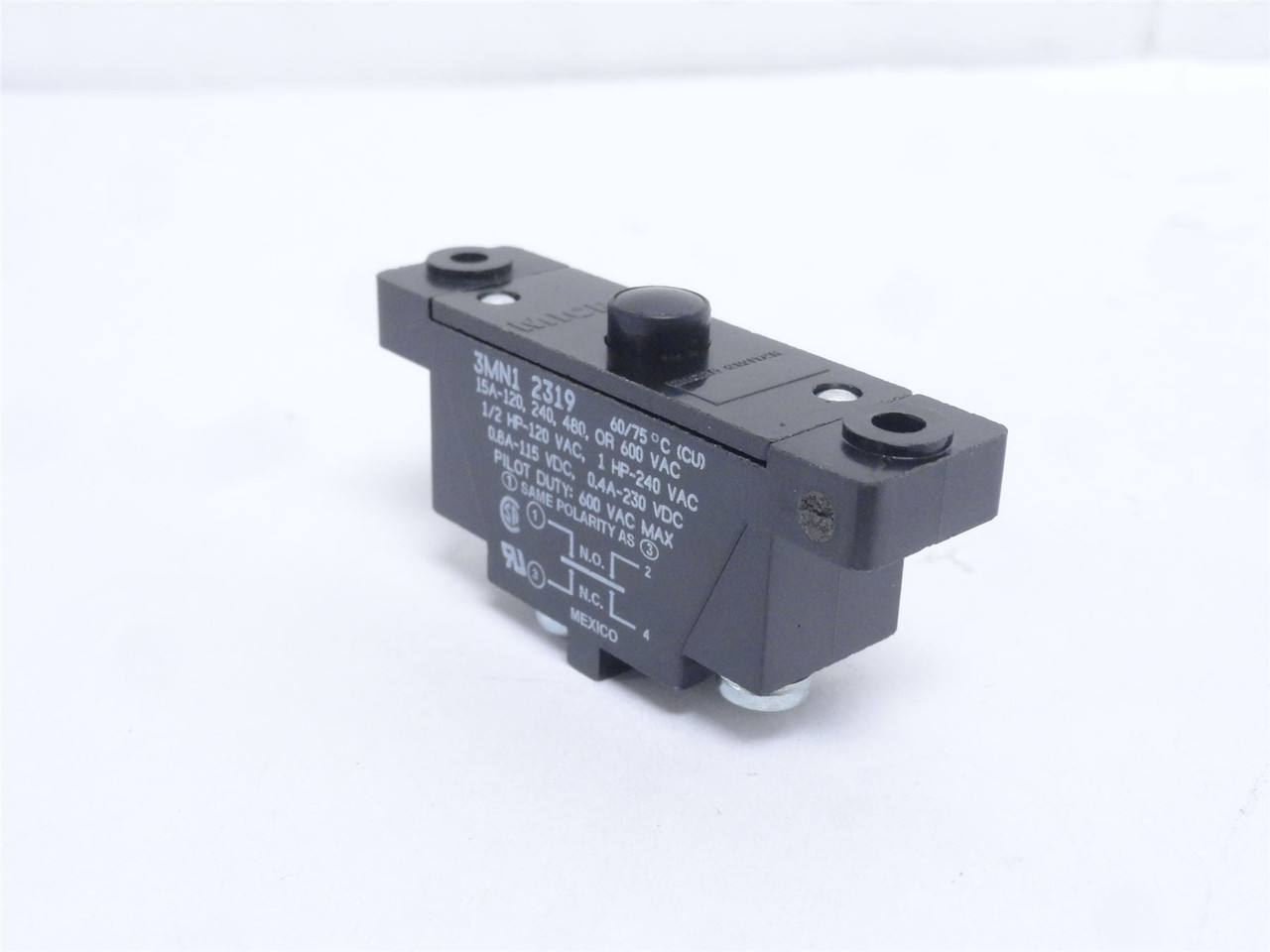 Honeywell 3MN1 2319; Switch Actuator; PIN Plunger; 15A; 600V