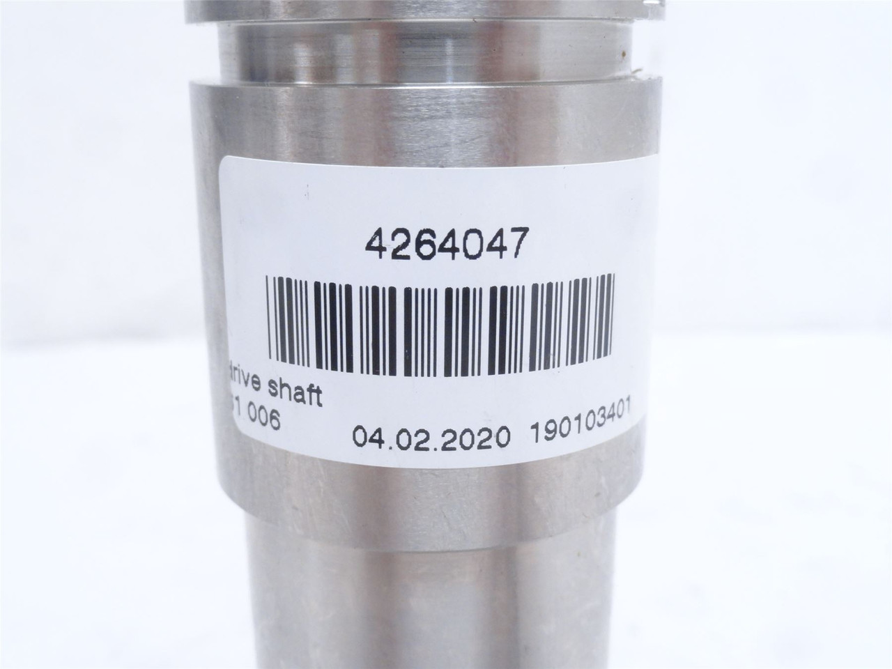 Marel 4264047; Drive Shaft; SS; 15/16"ID; 6-1/8" Long