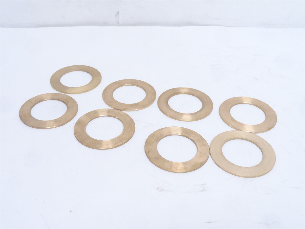 Tipper-Tie 776006; Lot-8 Brass Slide Disks; 42mmID x 68mmOD