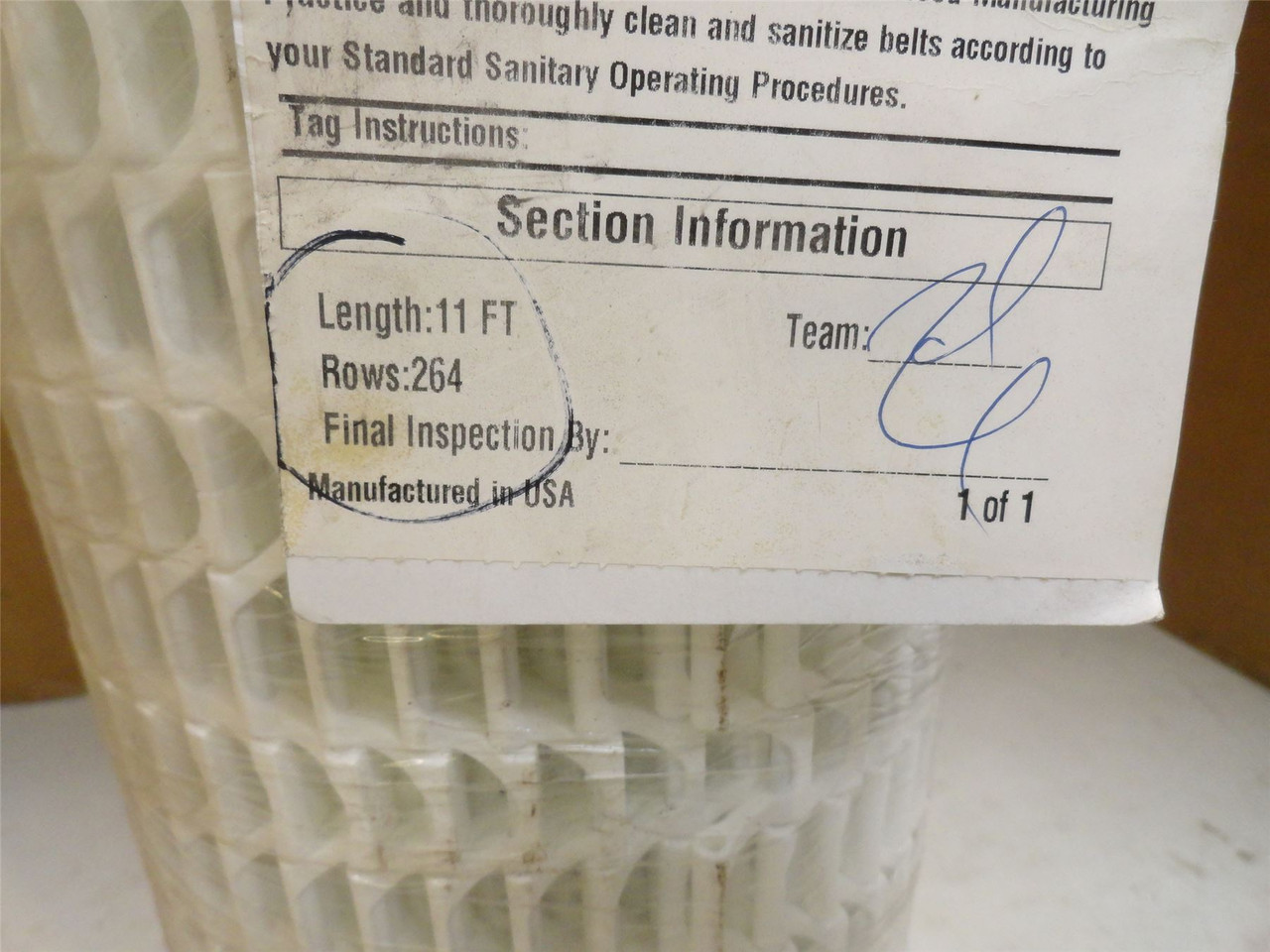 Intralox S1500-25-11; Flush Grid Belt; 25" Wide x 11' Long