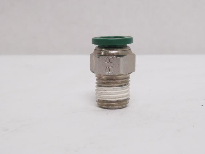 Parker W68PLP-6-4; Lot-2 Brass Connectors; 3/8" PTC x 1/4NPT