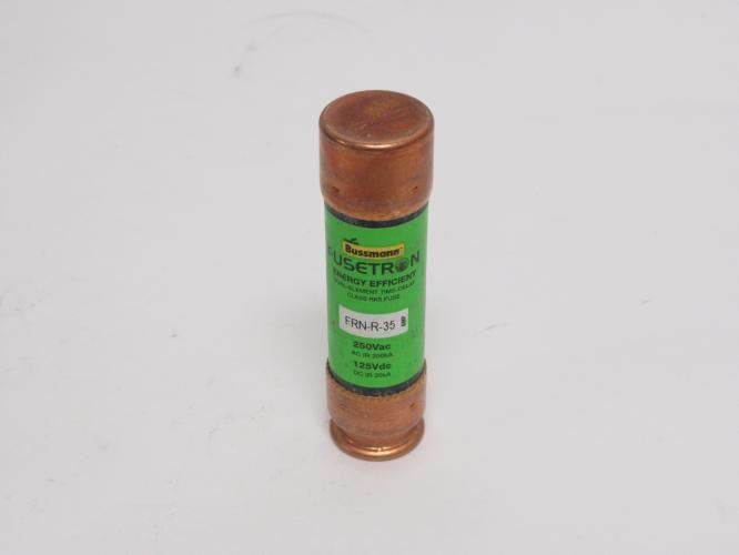 Bussmann FRN-R-35; Dual Element Time Delay Fuse; 35A; 250VAC