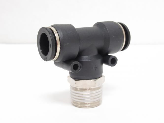Industry-Std 1PEY1; Male Branch Tee; 1/2" PTC x 1/2NPT
