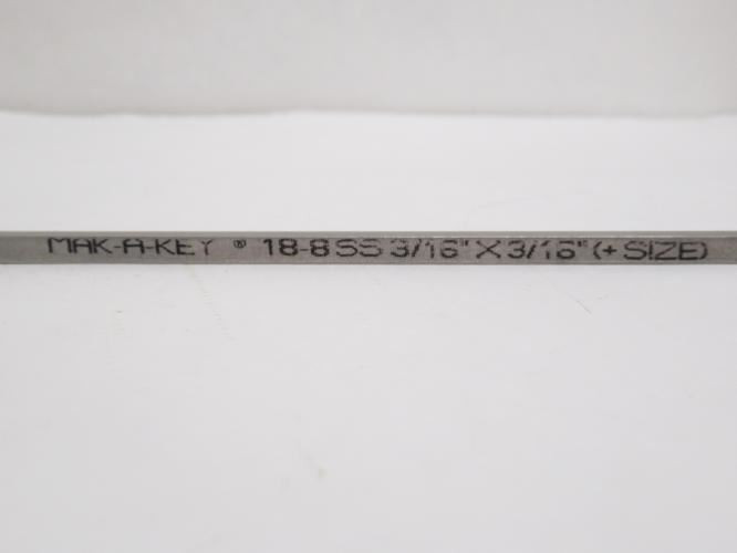 Industry-Std 5UE35; Lot-4 Key Stock SS-316 18.8" x 12"