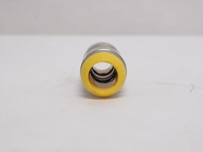 Parker HPB8; Brass Prestolok Tube Union 8mm Tube; Nickel Plate