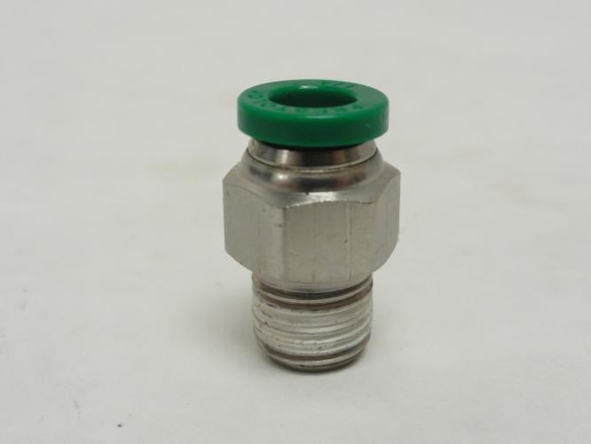 Parker W68PLP-4-2; Lot-2 Brass Connectors; 1/4" PTC x 1/8MNPT