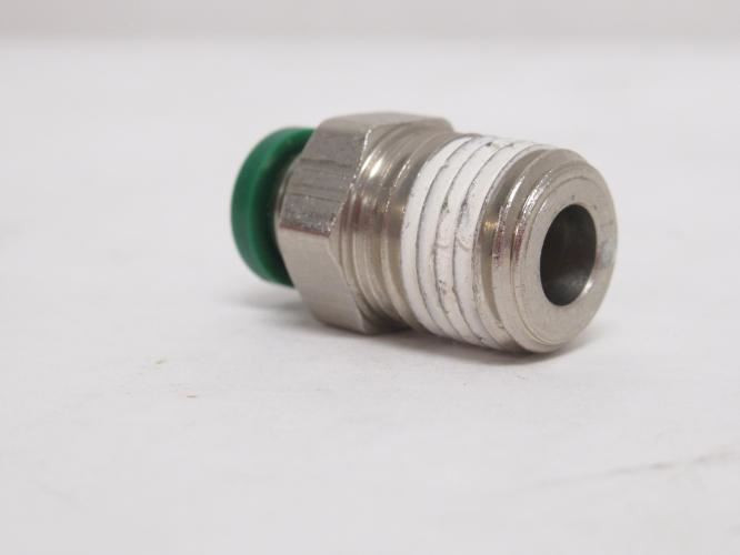 Parker W68PLP-4-4; Lot-2 Brass Connectors; 1/4" PTC x 1/4 NPT