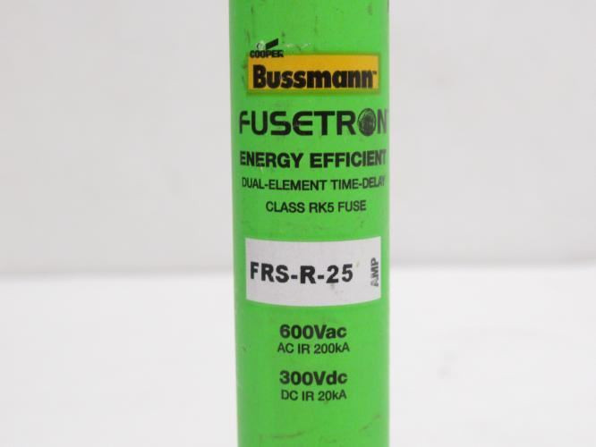 Bussmann FRS-R-25; Time Delay Current Limiting Fuse 25A; 600VAC