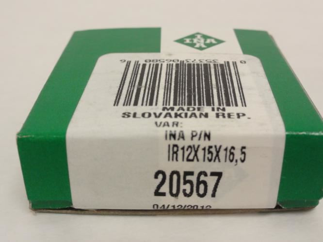 INA 20567; Bearing Inner Ring 12mm ID x 15mm OD