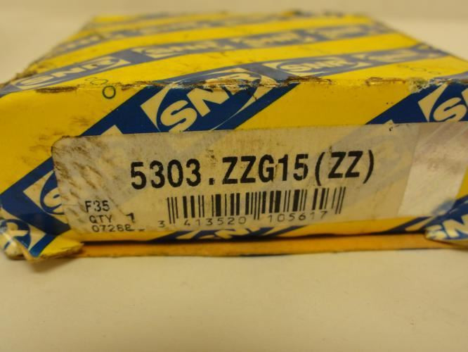 SNR 5303.ZZG15; Angular Contact Bearing 17mm ID x 47mm OD