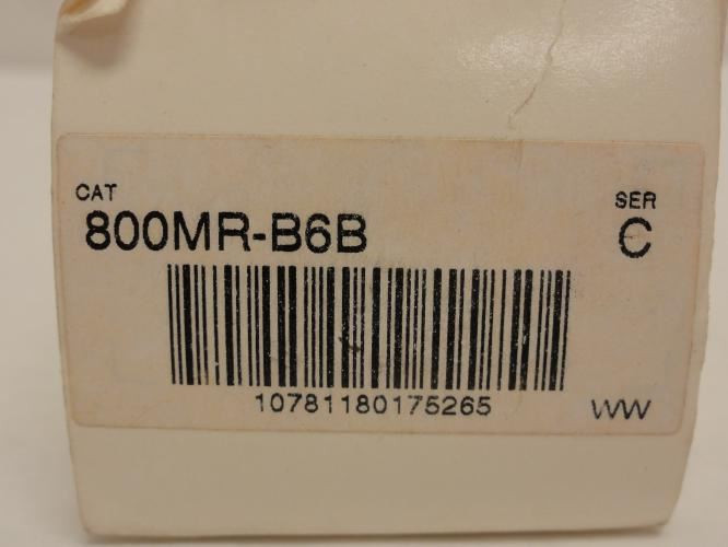 Allen-Bradley 800MR-B6; Pushbutton Switch Operator; Red