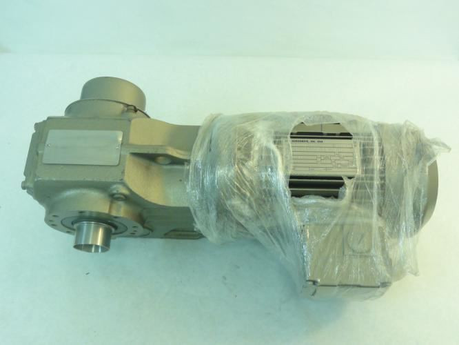 SEW KT47TDT80K4-I01; Motor-Gearbox; 63.3:1 Ratio; 3/4HP
