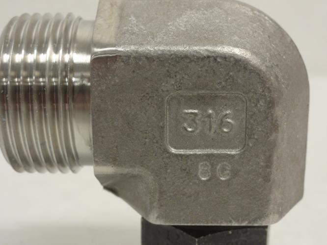 MFG- FS6500-08-12SS; Elbow 90Deg 1/2 OFS Swivel x 3/4 OFS