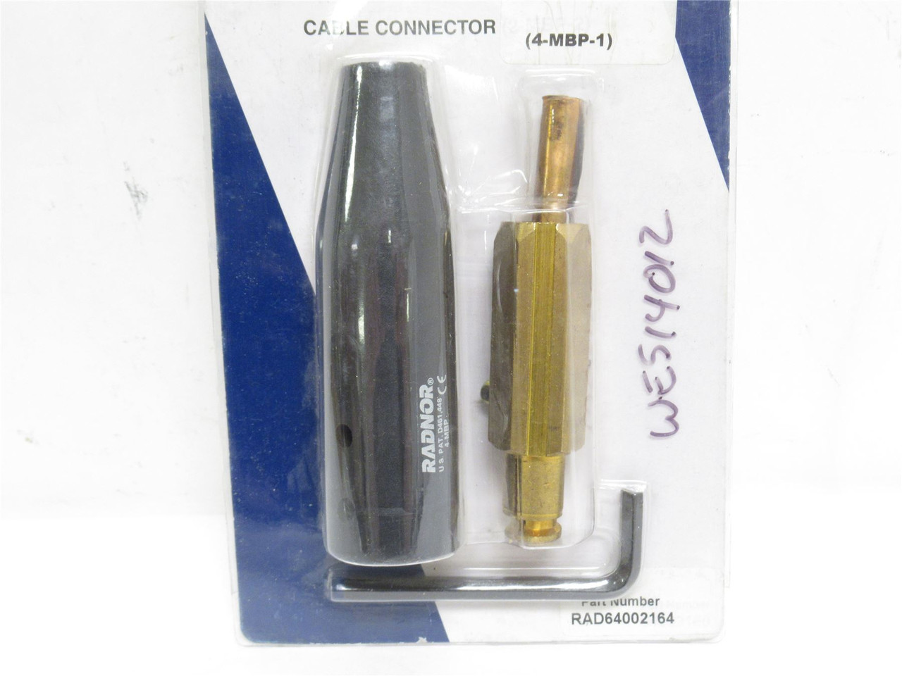 Radnor 4-MBP-1; Copper Alloy Cable Connector; 400 Amp