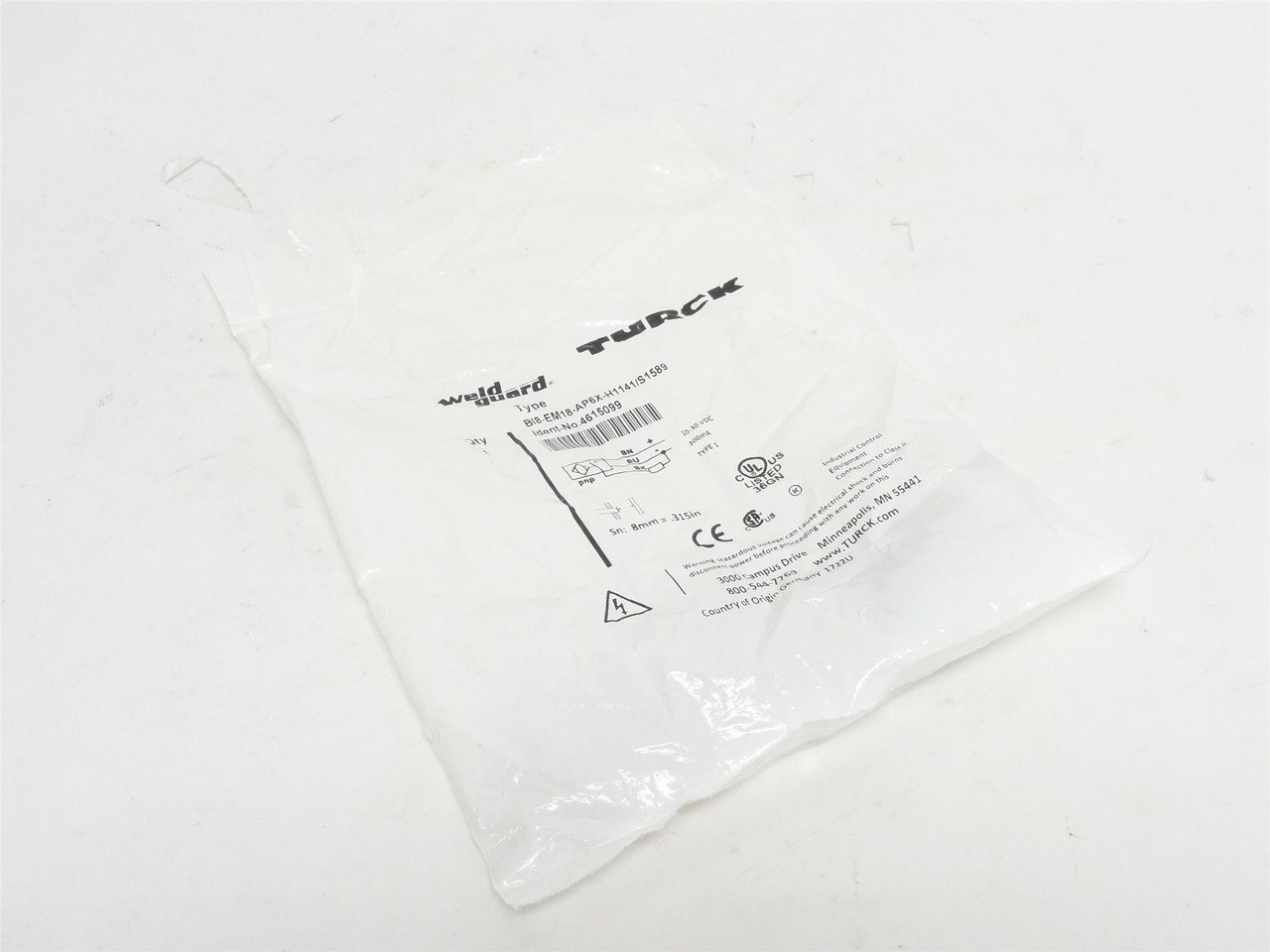 Turck BI8-EM18-AP6X-H1141/S1589; Prox-Sensor 4615099 10-30VDC