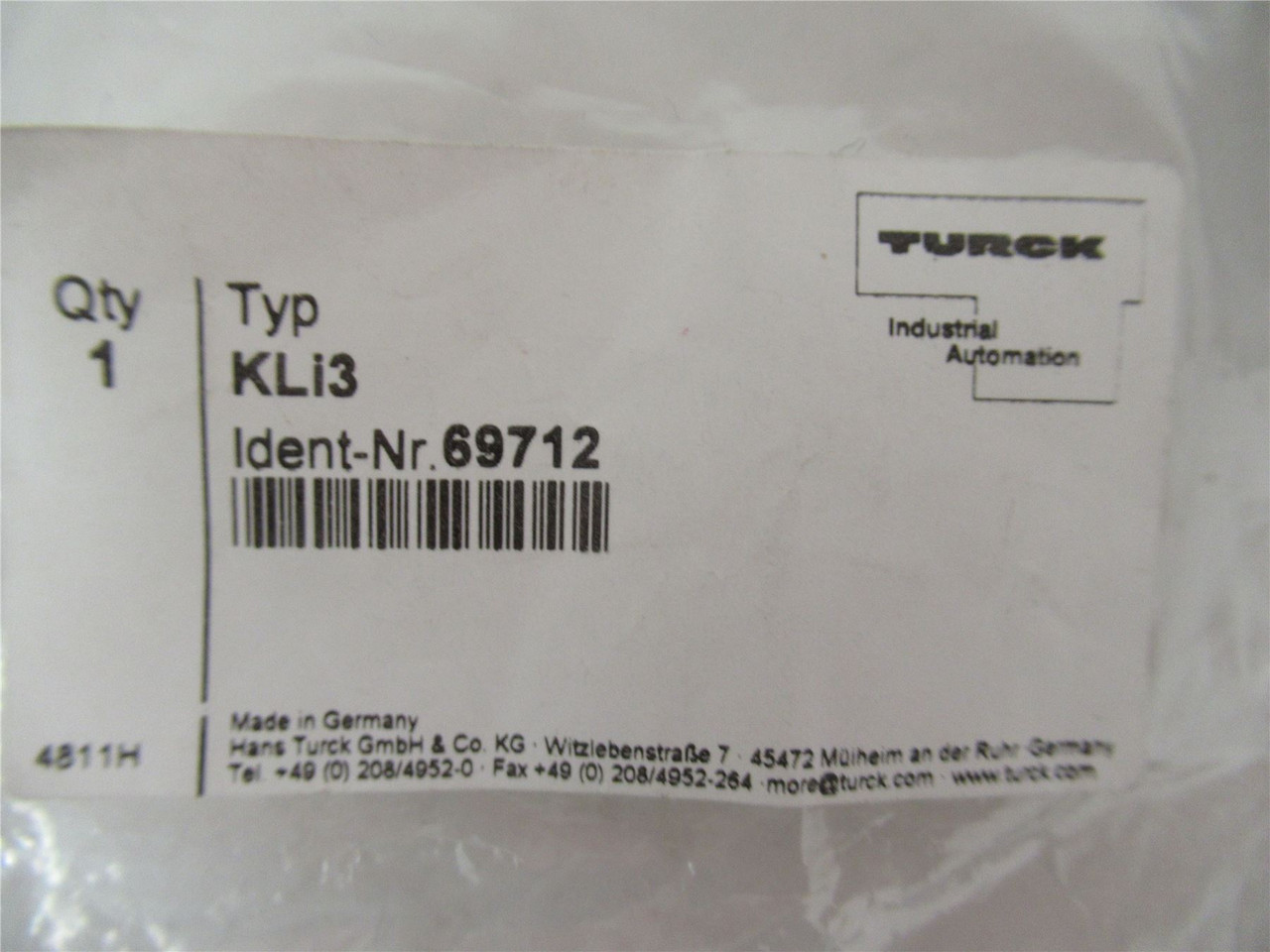 Turck KL13; Mounting for Prox Switch