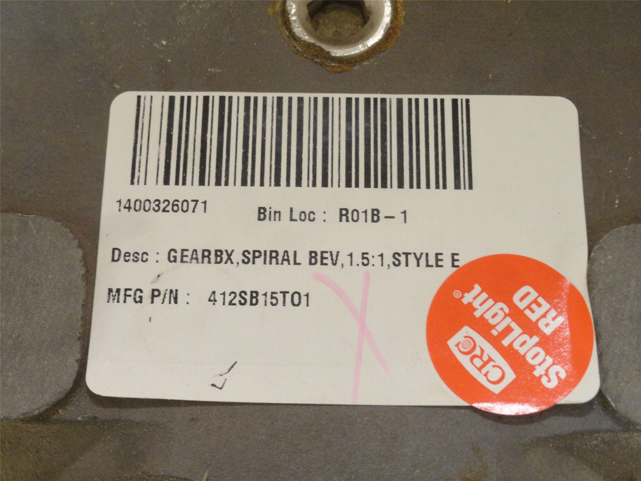Curtis 412SB15TO1; Gear Drive; RA; 1.5:1 Ratio