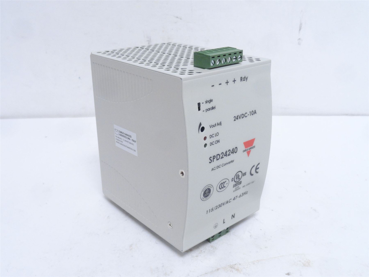 Carlo Gavazzi SPD242401B; Power Supply;115/230VAC In; 24V Out