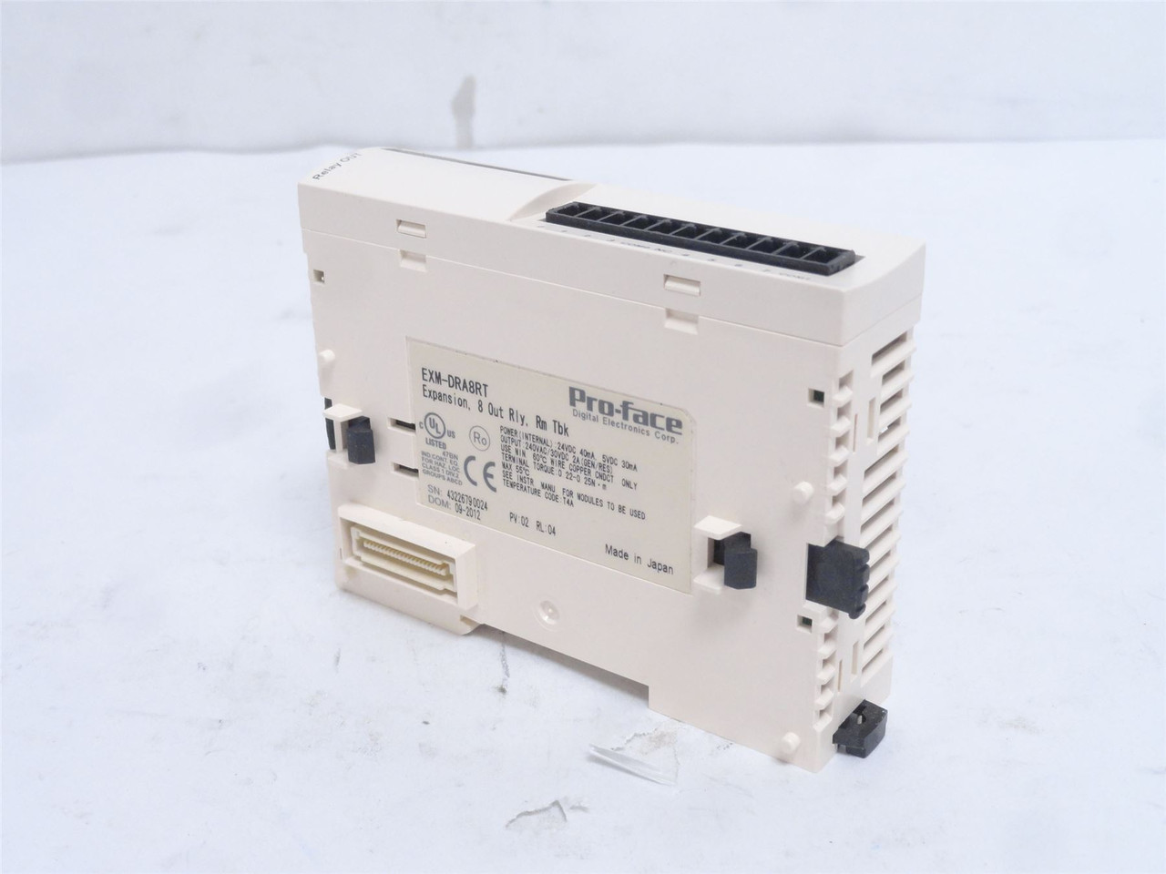 Pro-Face EXM-DRA8RT; Output Relay Module; 8 Point; 24VDC