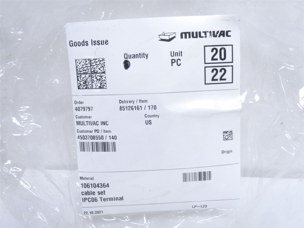 Beckhoff C9900-K614; CP-Link 4 Cable; Shielded; PVC