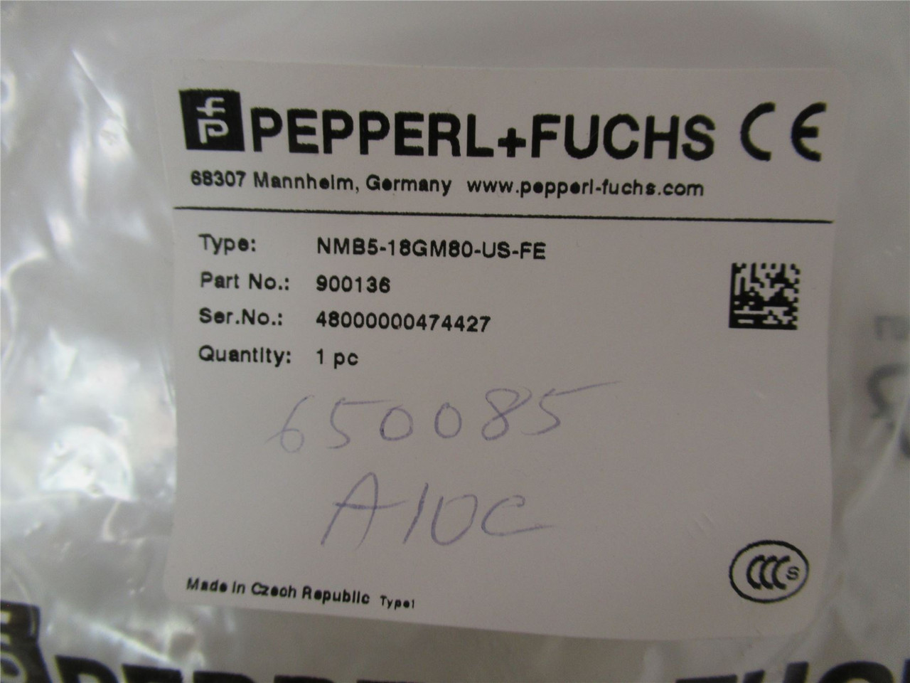 Pepperl+Fuchs NMB5-18GM80-US-FE; Proximity Switch 15Hz 5mm