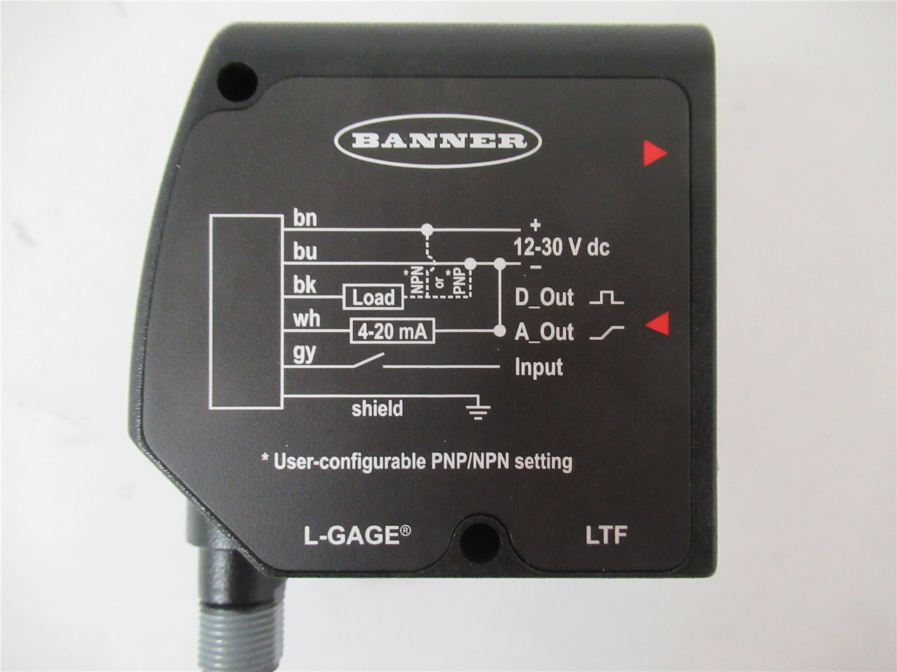 Banner LTF12C2LDQ; Photo Sensor 12-30 VDC M12