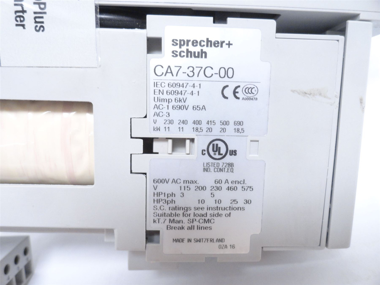 sprecher+schuh CK7-Starter; Starter 32-45A; 690VAC Coil 24VDC