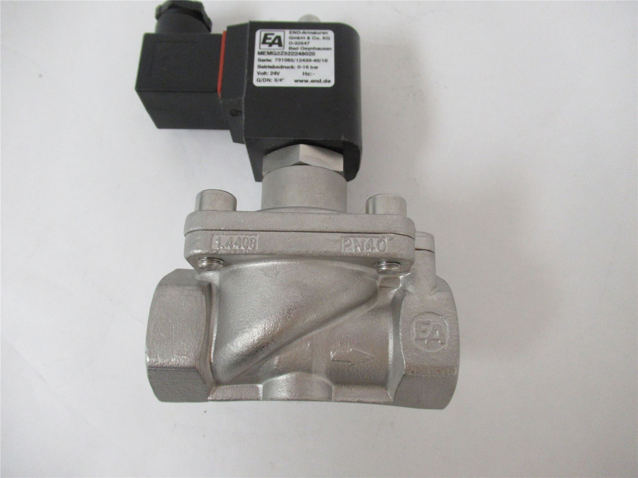 End Armaturen MEMG2Z322248020; Vacuum Relief Valve 3/4"NPT24V