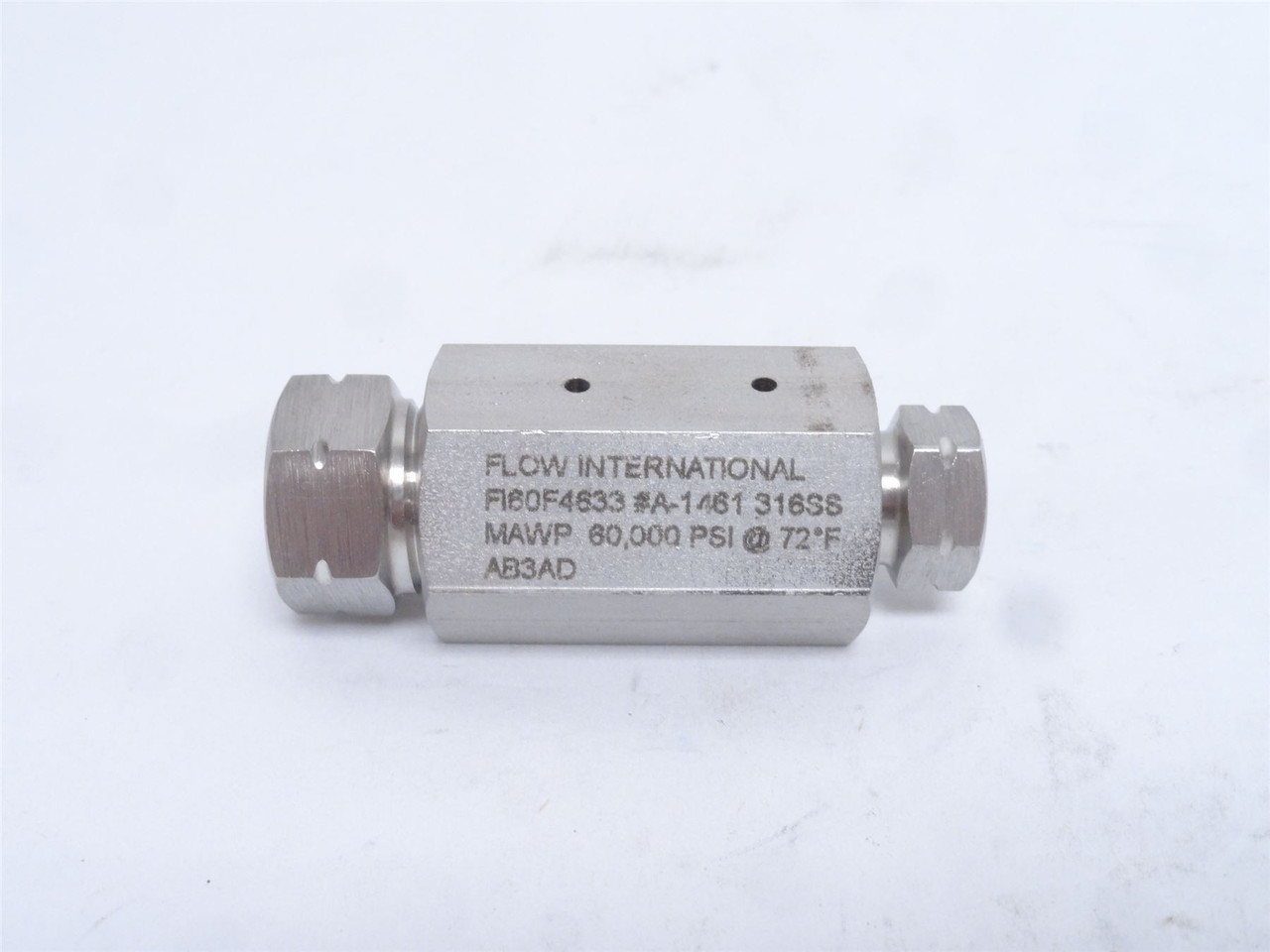 Flow International FI60F4633; Coupler; SS; 3/8"ID x 1/4" Tube