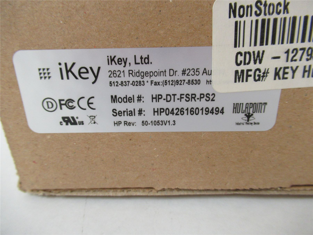 iKey HP-DT-FSR-PS2; Pointing Device 3 Button 1Joystick SSCase