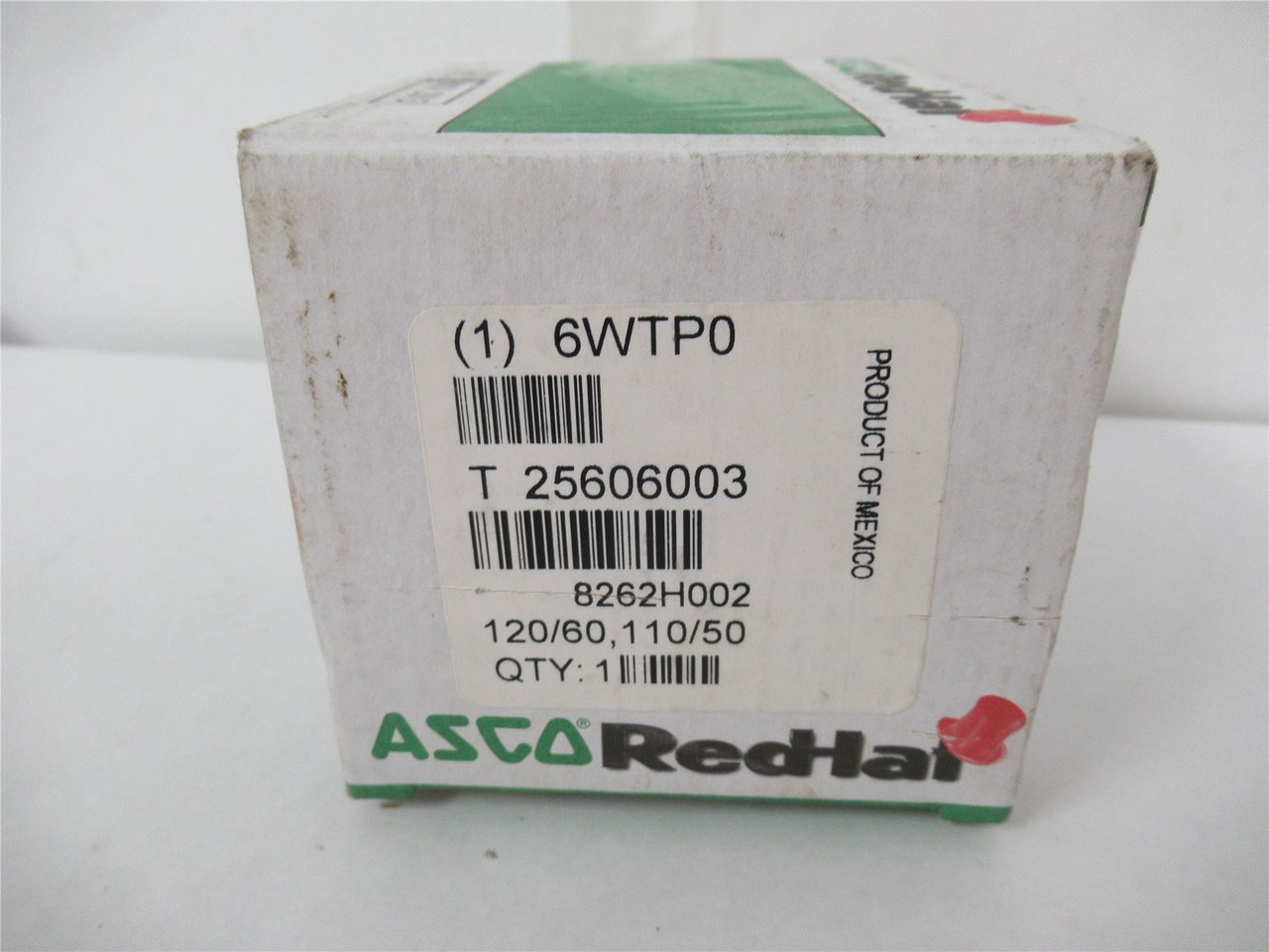 Asco 826H002; Solenoid Valve 2 Way 24V 1/8" Pipe Brass