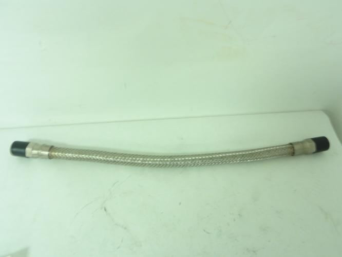 MFG- CEX-1/2; Braided Flex Hose; 18"L; 1/2"NPT