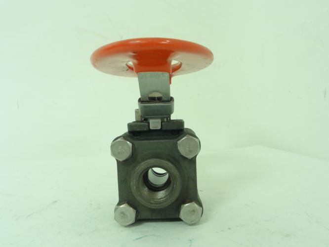 Kitz 319F-LOH; Ball Valve 3-Piece; 1/2"NPT; 1500WOG
