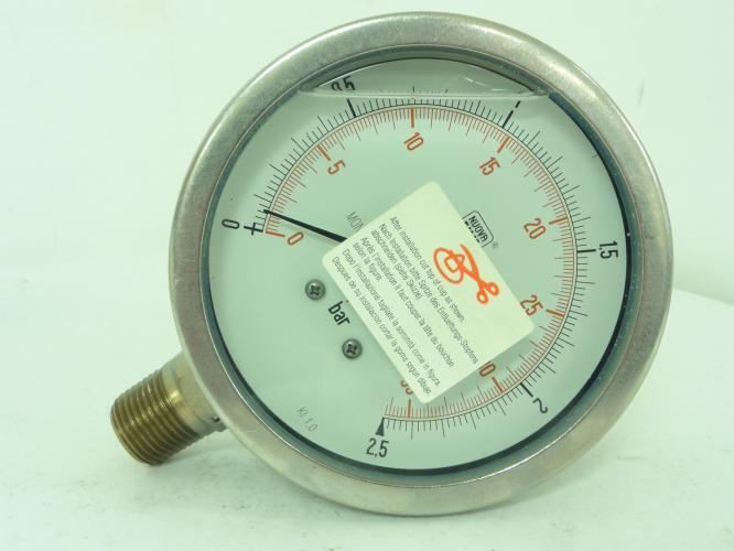 Nuova Fima PI-1906-15; Pressure Gauge; 0-2.5Bar; 3/4"NPT