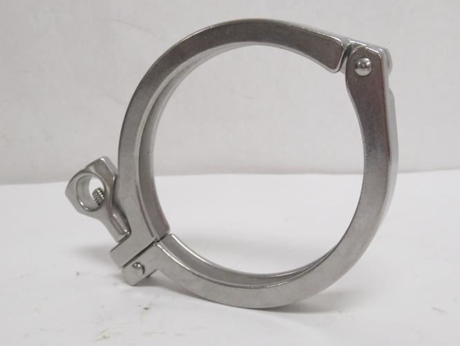 MFG- 13MHHM400; Single Pin Sanitary Pipe Clamp 4"; SS-304