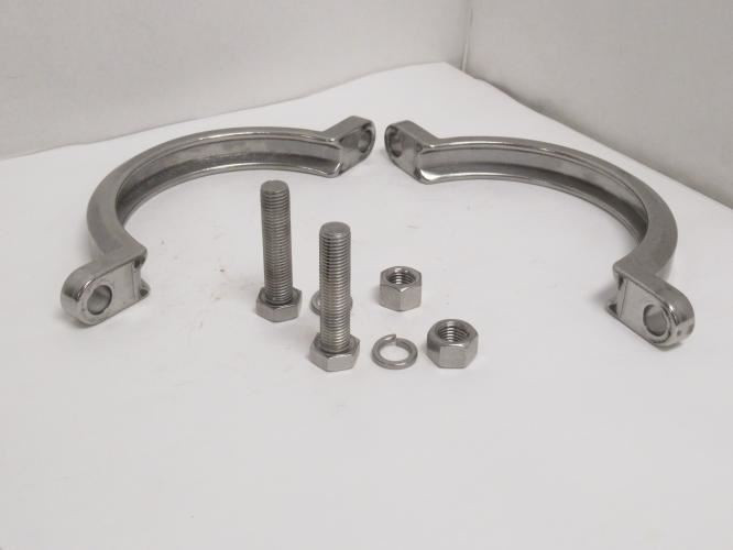 MFG- 13MHP600; Bolted Sanitary Clamp; 6" Tube; SS-304