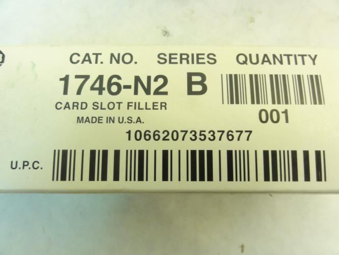 Allen-Bradley 1746-N2; Card Slot Filler