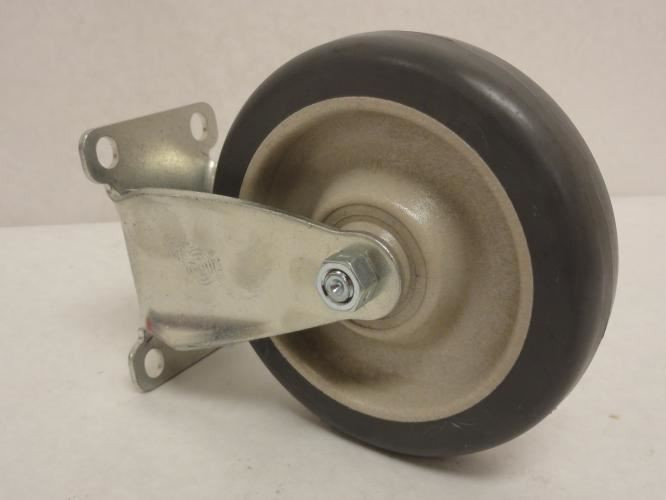 Pemco 83184E; Poly Wheel With Frame/Castor; Rigid 5" OD