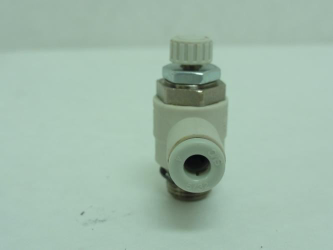 SMC AS2201F-U01-04; Elbow Speed Ctrl Valve 5/32" Tube 1/8 NPT