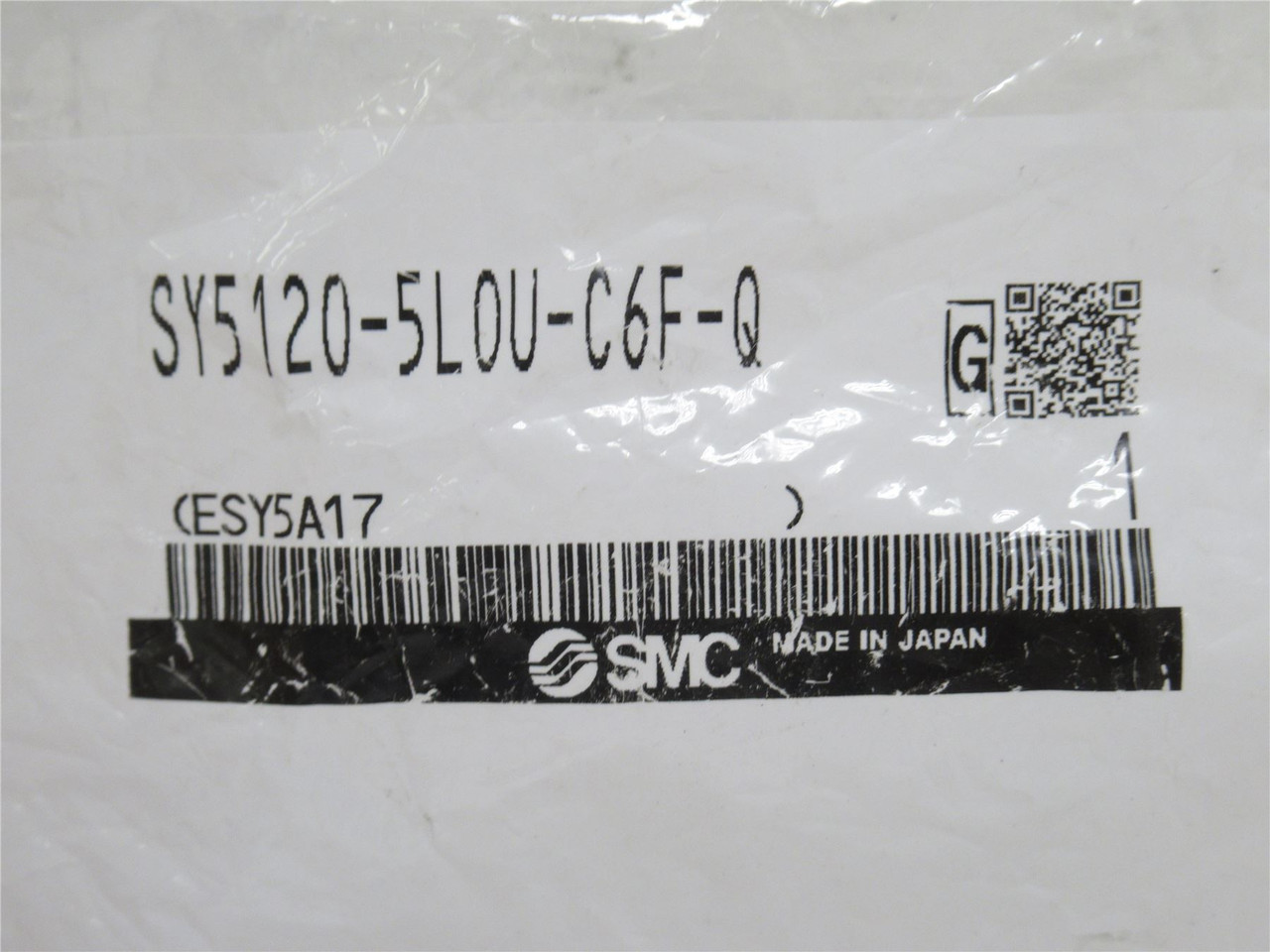 SMC SY5120-5L0U-C6F-Q; Solenoid Valve; 0.15-0.7MPa; 24VDC
