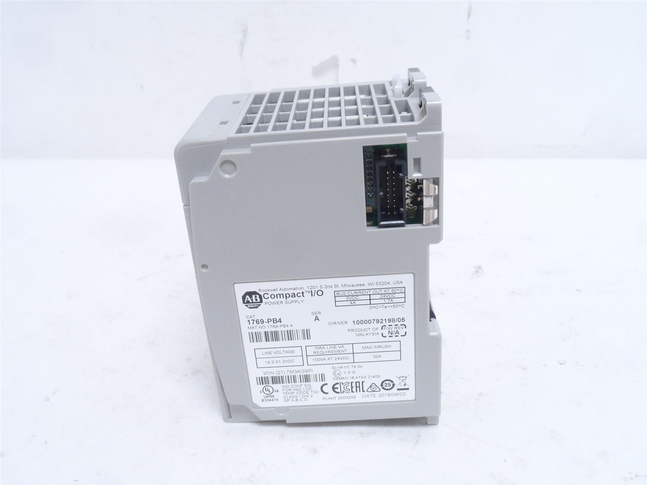 Allen-Bradley 1769-PB4; CompactLogix Power Supply 24VDC Input