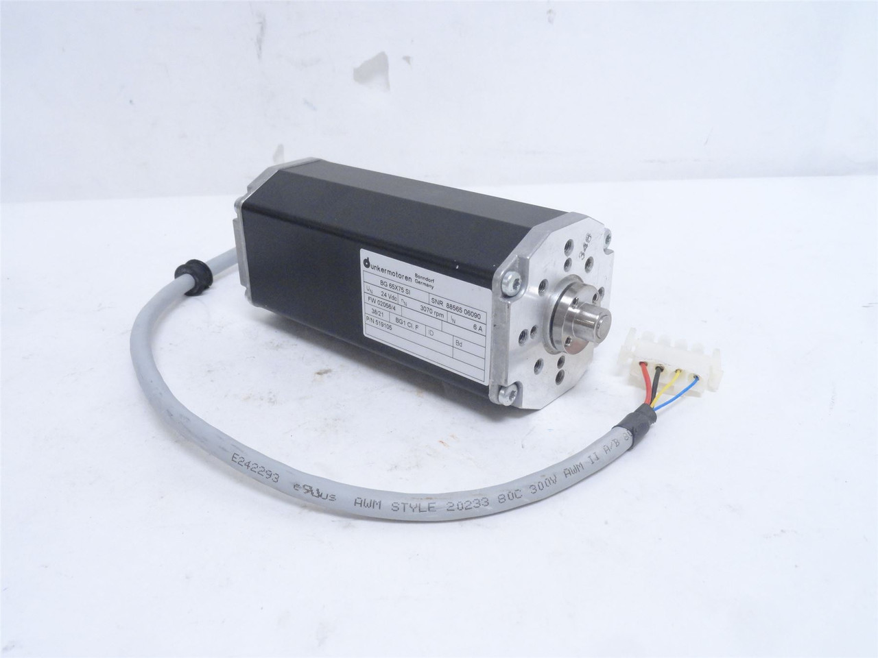 Dunkermotoren BG65X75SI; Gear Motor; 24V; 3000RPM; 6.8A