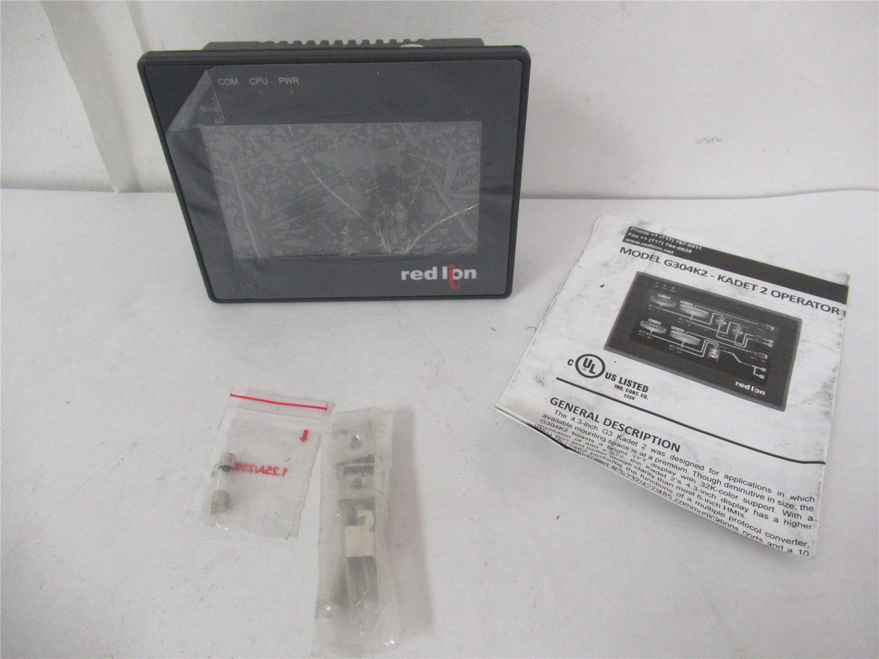 Red Lion G304K200; Operator Interface 225V - Screen damaged