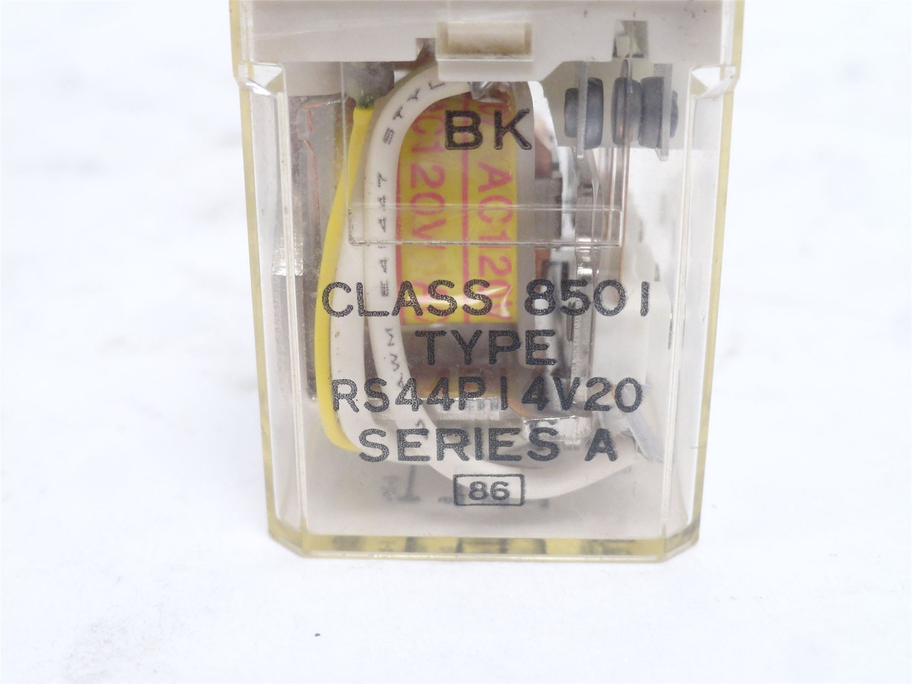 Square D 8501RS44P14V20; Power Relay 10A; 250VAC; Coil: 120VAC