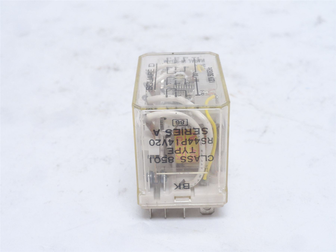 Square D 8501RS44P14V20; Power Relay 10A; 250VAC; Coil: 120VAC
