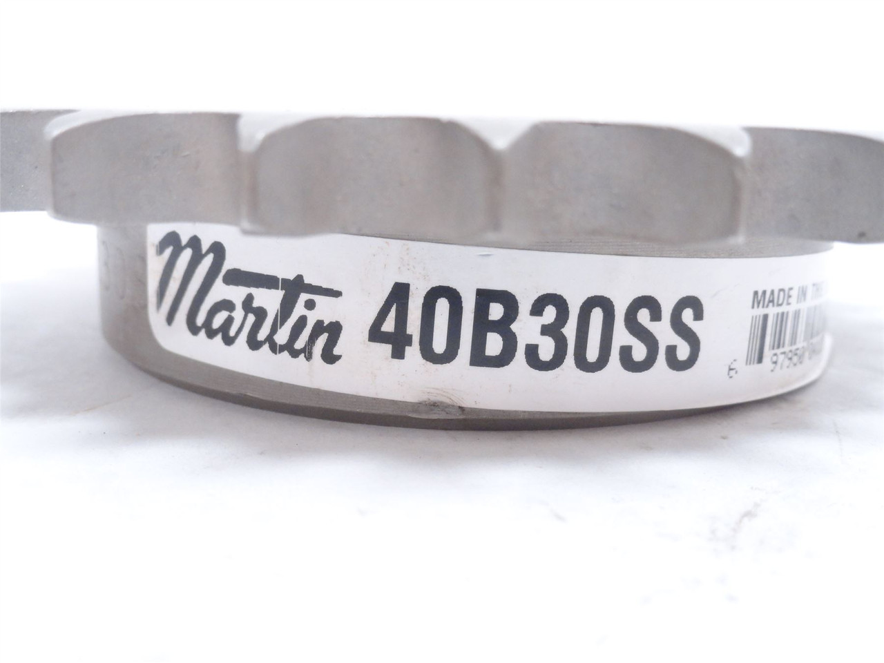 Martin 40B30SS; Sprocket #40; SS; 30 Teeth 5/8"ID; No Key Way