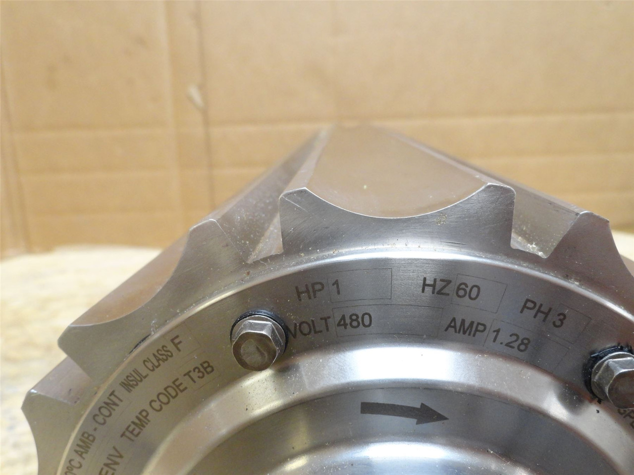 VanderGraaf TM138A30-410NB-TBCW; Drum Motor 1HP; 480V 19"W